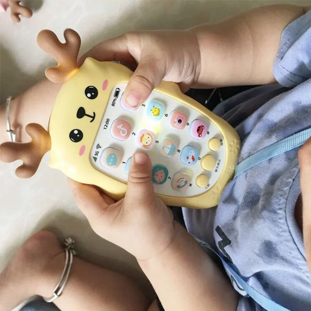 Baby Phone Toys Bilingual Telephone Teether Music Voice Toy Early Educational Learning Machine Electronic Children Gift Baby Toy thumbnail 3