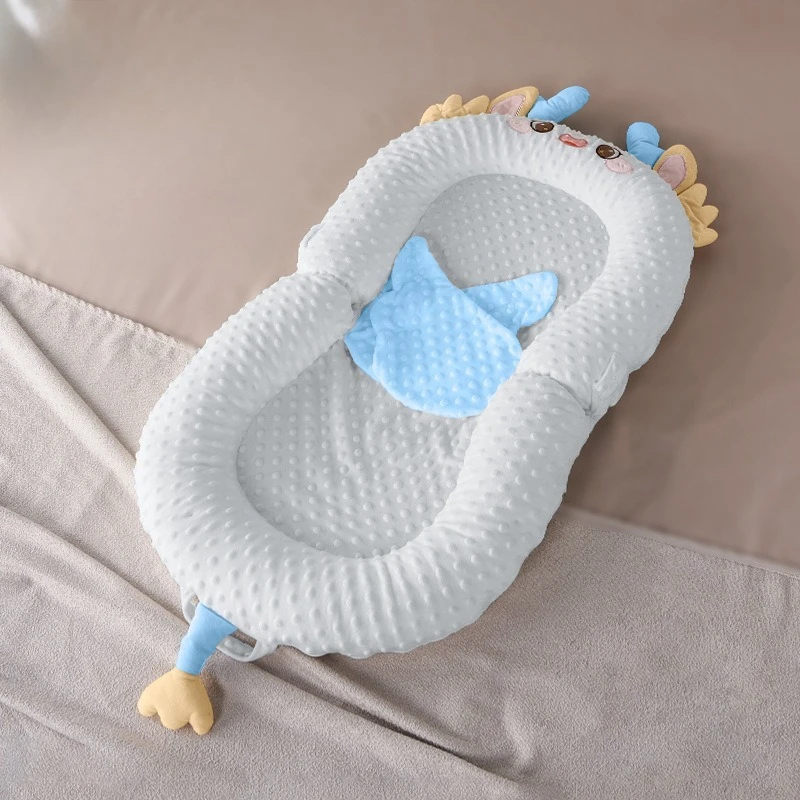 Crib Bassinet for Newborn Anti-Rollover,Baby Bed Co-Sleeper with Anti-Startle Design, Infant Sleep Pad for Safe Feeding 0-3Years thumbnail 4