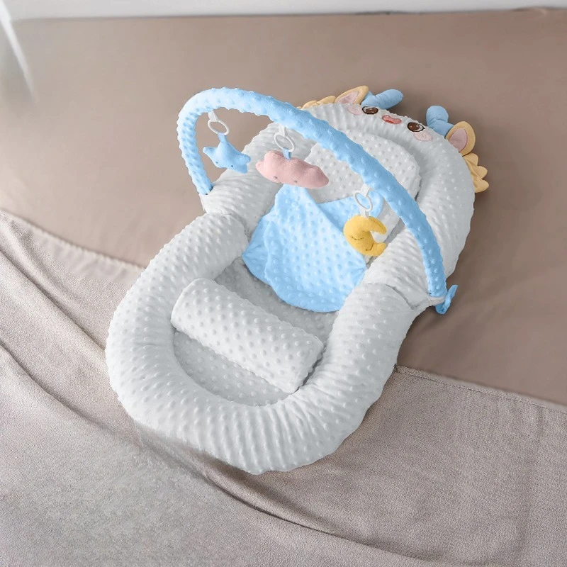 Crib Bassinet for Newborn Anti-Rollover,Baby Bed Co-Sleeper with Anti-Startle Design, Infant Sleep Pad for Safe Feeding 0-3Years thumbnail 5
