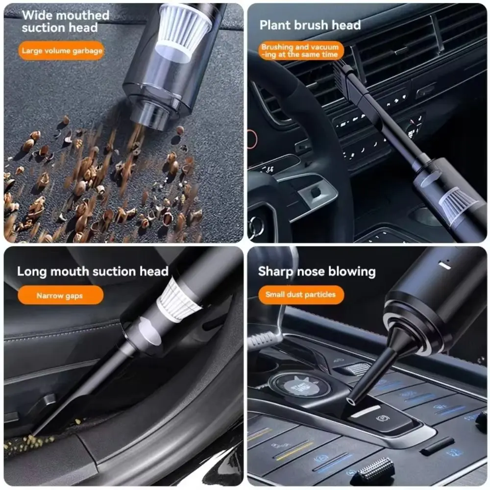 Powerful Suction Car Dust Collector Set Electric Cordless Car Vacuum Cleaner Low Noise Detachable Handheld Vacuum Home Cleaning thumbnail 2