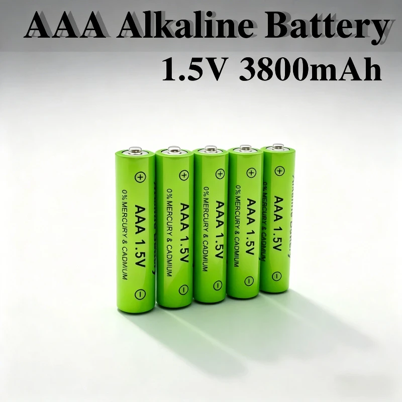 High Capacity 1.5V AAA 3800mAhAlkaline Rechargeable Battery Long-Lasting Power for Clocks Mice Computers Toys Electronic Devices
