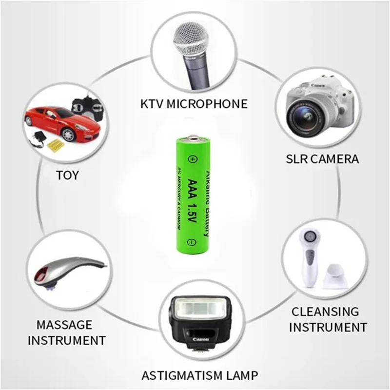 High Capacity 1.5V AAA 3800mAhAlkaline Rechargeable Battery Long-Lasting Power for Clocks Mice Computers Toys Electronic Devices thumbnail 5