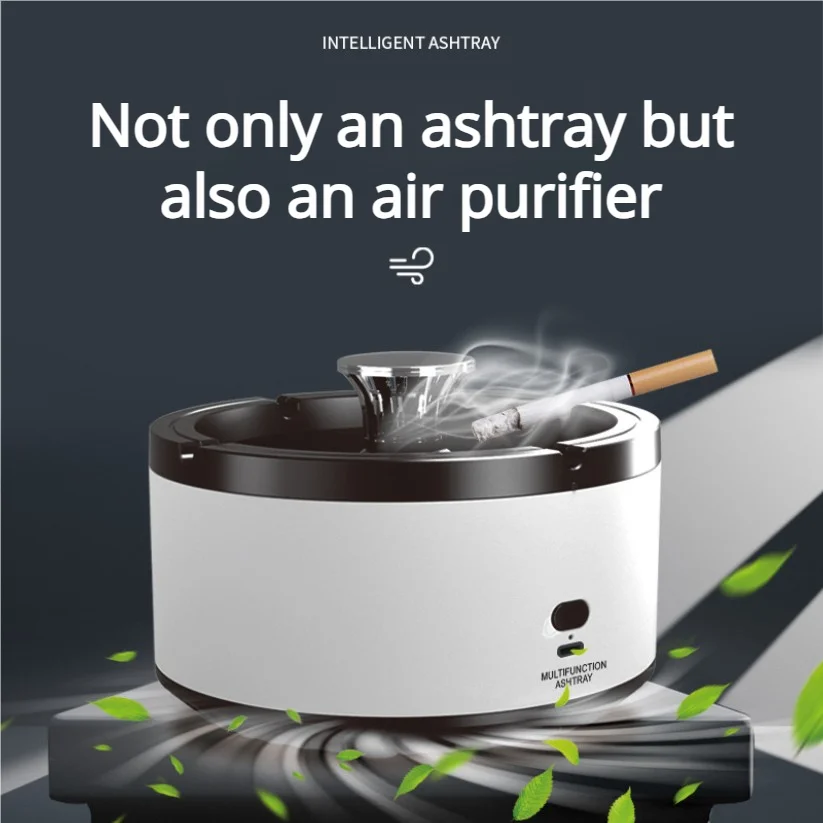 Usb Charging Intelligent Ashtray Air Purifier Instantly Removes Second-hand Smoke And Tobacco Smell thumbnail 4