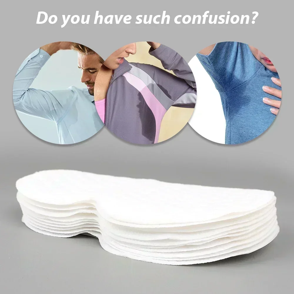 New Underarm Sweat Pads Washable Sweat Absorbing Guards Dress Sweat Perspiration Pads Shield 30/50/100/200/300pcs thumbnail 4