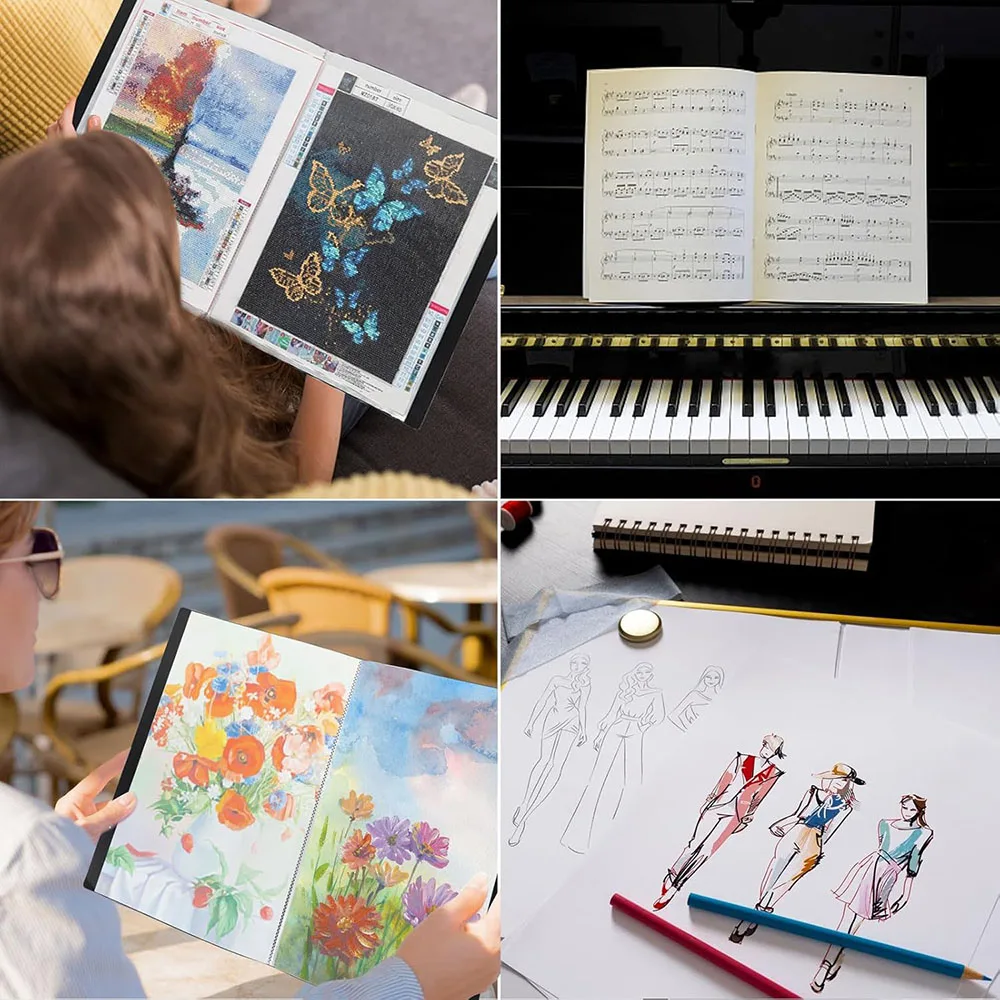 30 Pages Diamond Painting Storage Book Portfolio Presentation Storage Book Clear Pockets Folder Photo Album Stationery Tool thumbnail 5