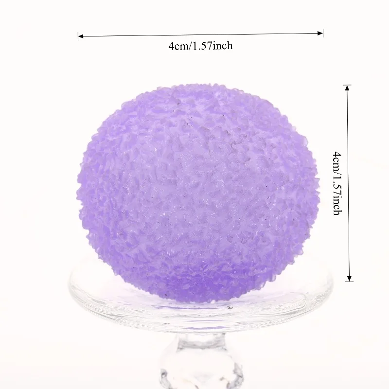 Ice Ball Maltose Squishy Toys Blue Mochi Sensory Fidgets Toy Simulated Transparent Anti Stress Slow-rebound Decompression Toy thumbnail 4