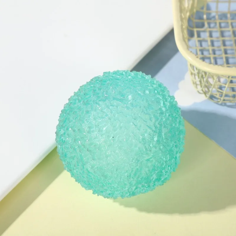Ice Ball Maltose Squishy Toys Blue Mochi Sensory Fidgets Toy Simulated Transparent Anti Stress Slow-rebound Decompression Toy thumbnail 6