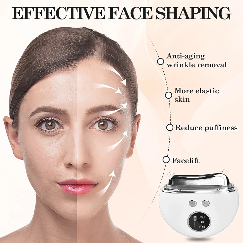4 In1 Vibration Scraping Massager Facial GuaSha Electric EMS Lifting Remover Nasolabial Folds Anti Cellulite Beauty Health Care thumbnail 5