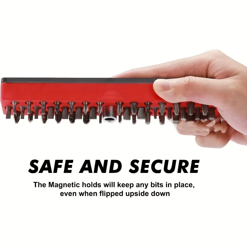 43-hole magnetic hexagonal head storage box, suitable for 1/4 inch screwdriver head, can be stored in a toolbox or drill bit sto thumbnail 4