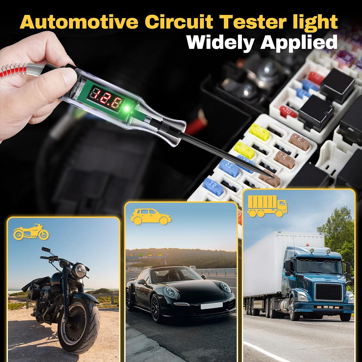 Voltage Circuit Tester Diagnostic Tool For Car Special Tools Auto Diagnostics Diagnosis Automotive Workshop Mechanical Multi thumbnail 2