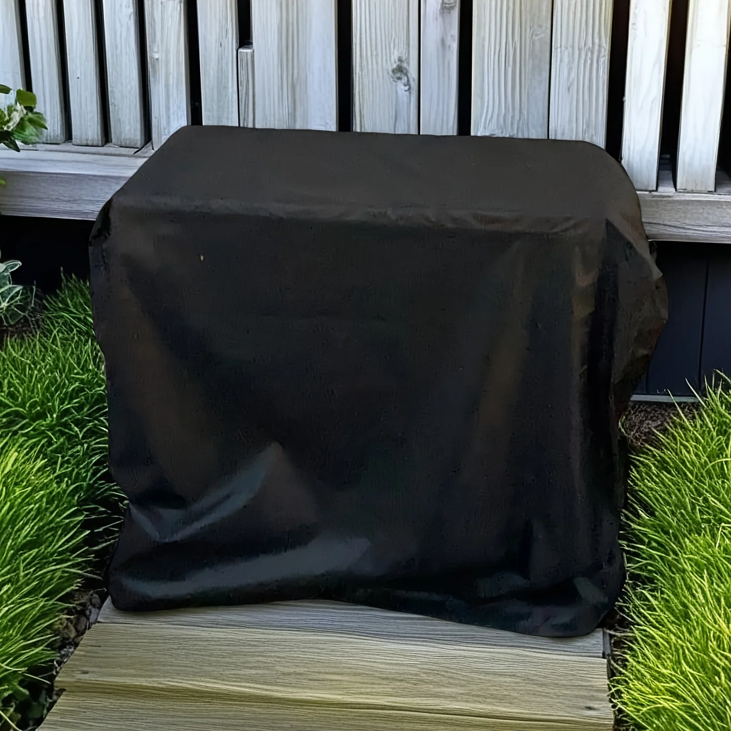 Black Prep Table Cover, Outdoor Bar Table Stainless Steel Table Cover Portable Cooling Cart Cover Patio Storage Cabinet Cover thumbnail 5