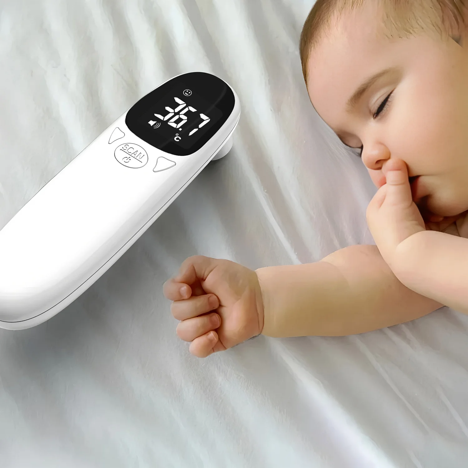 Medical Body Thermometer Multi function Temperature Meter Home Non-contact for Child Adult Fever Measure Tool Ear Thermograph thumbnail 2