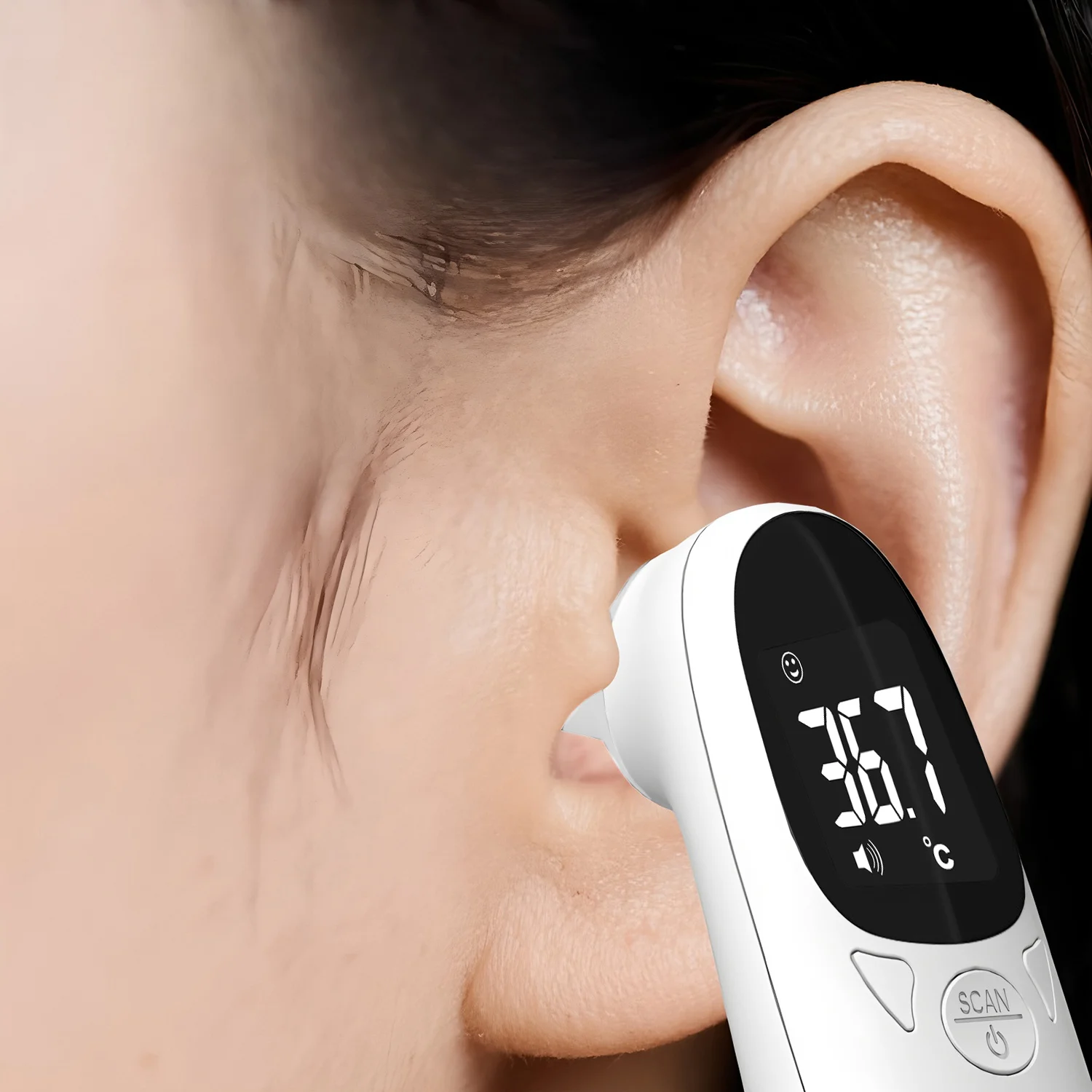Medical Body Thermometer Multi function Temperature Meter Home Non-contact for Child Adult Fever Measure Tool Ear Thermograph thumbnail 4
