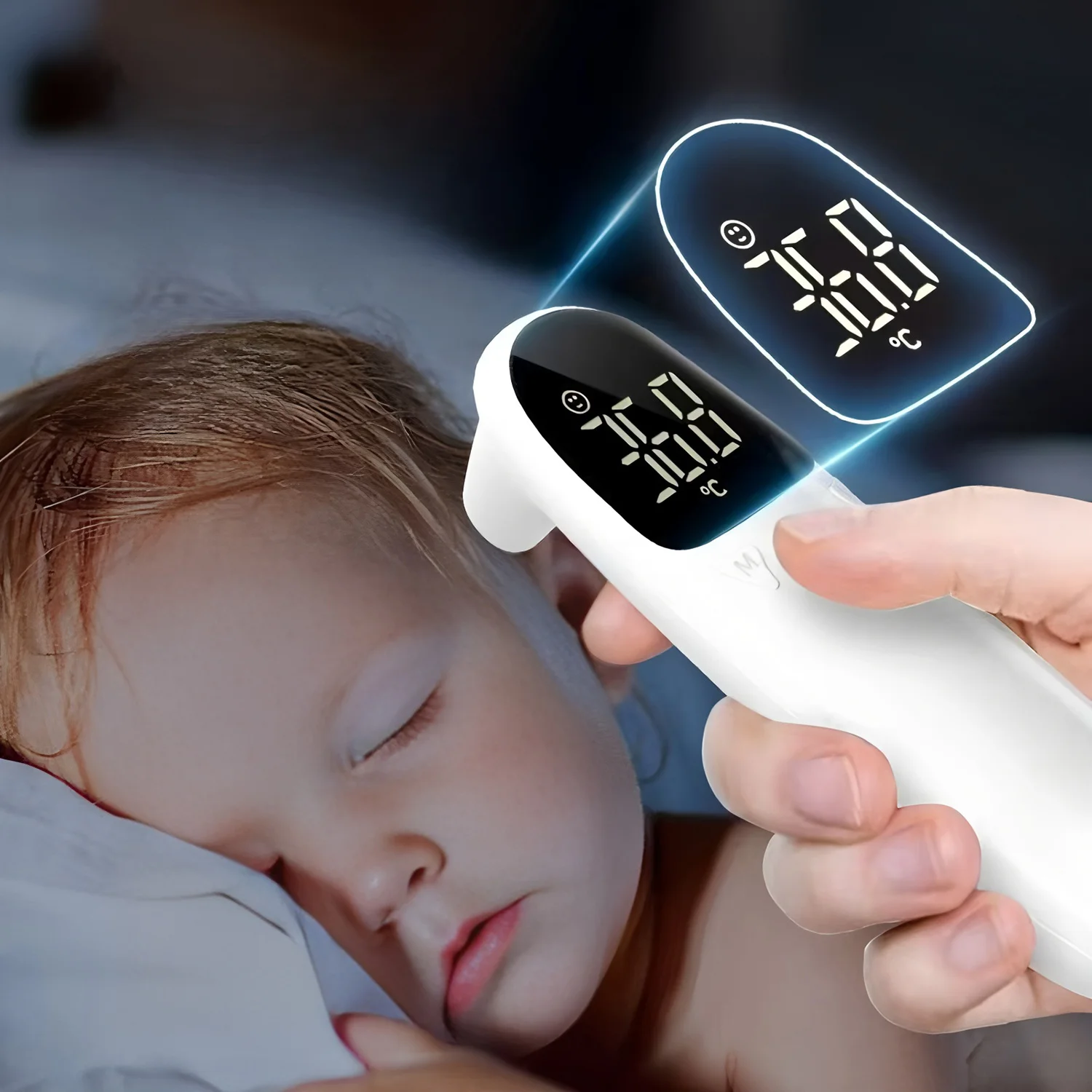 Medical Body Thermometer Multi function Temperature Meter Home Non-contact for Child Adult Fever Measure Tool Ear Thermograph thumbnail 5