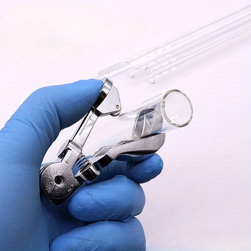 Precision Mini Glass Tubing Cutter - Easy-To-Use Durable Tool for Cutting Beer & Wine Bottles Scientific Pipes - Silvery thumbnail 3