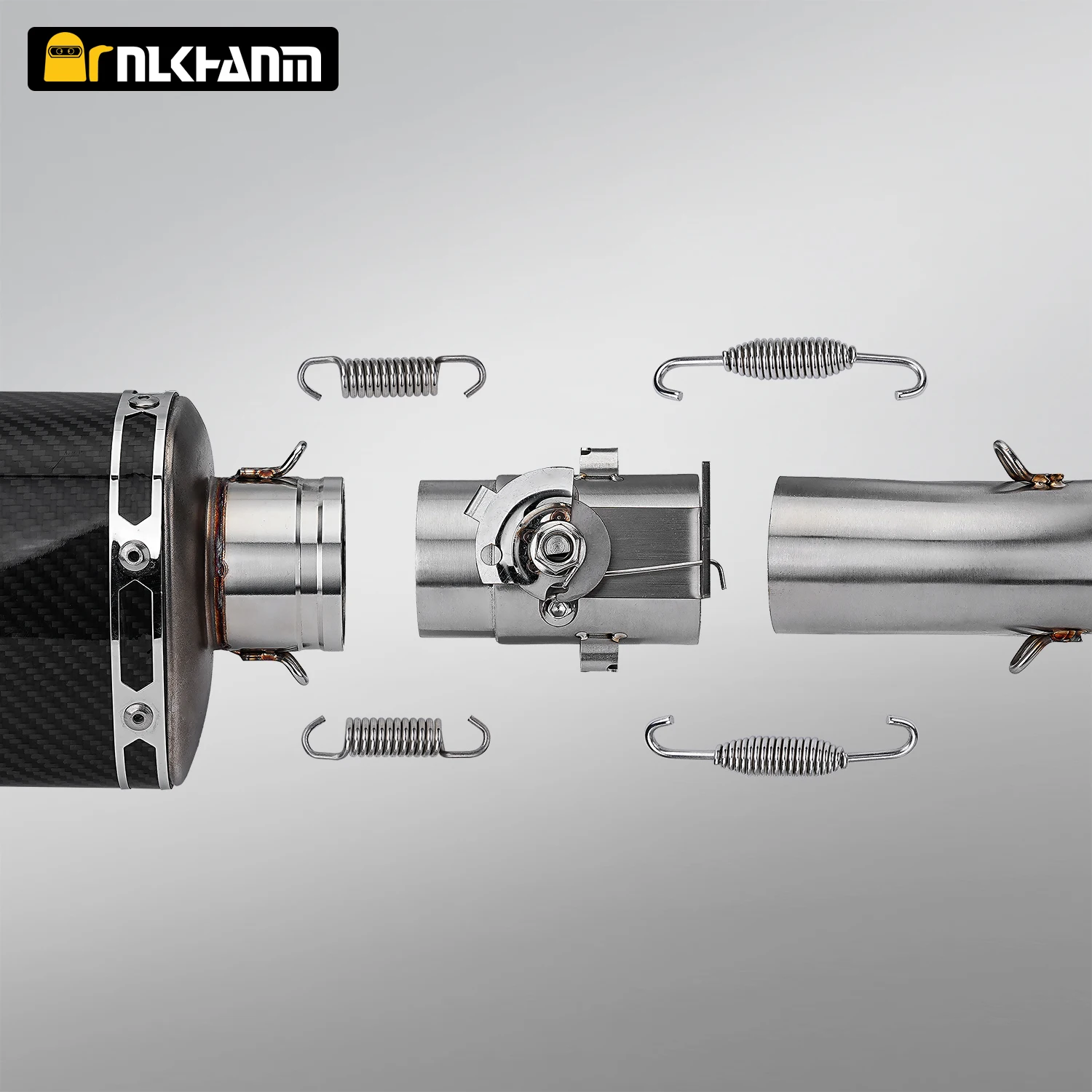 Motorcycle Exhaust Pipe System Locomotive Sound Modified with Gear adjustment switch slip on 51mm the second generation thumbnail 6
