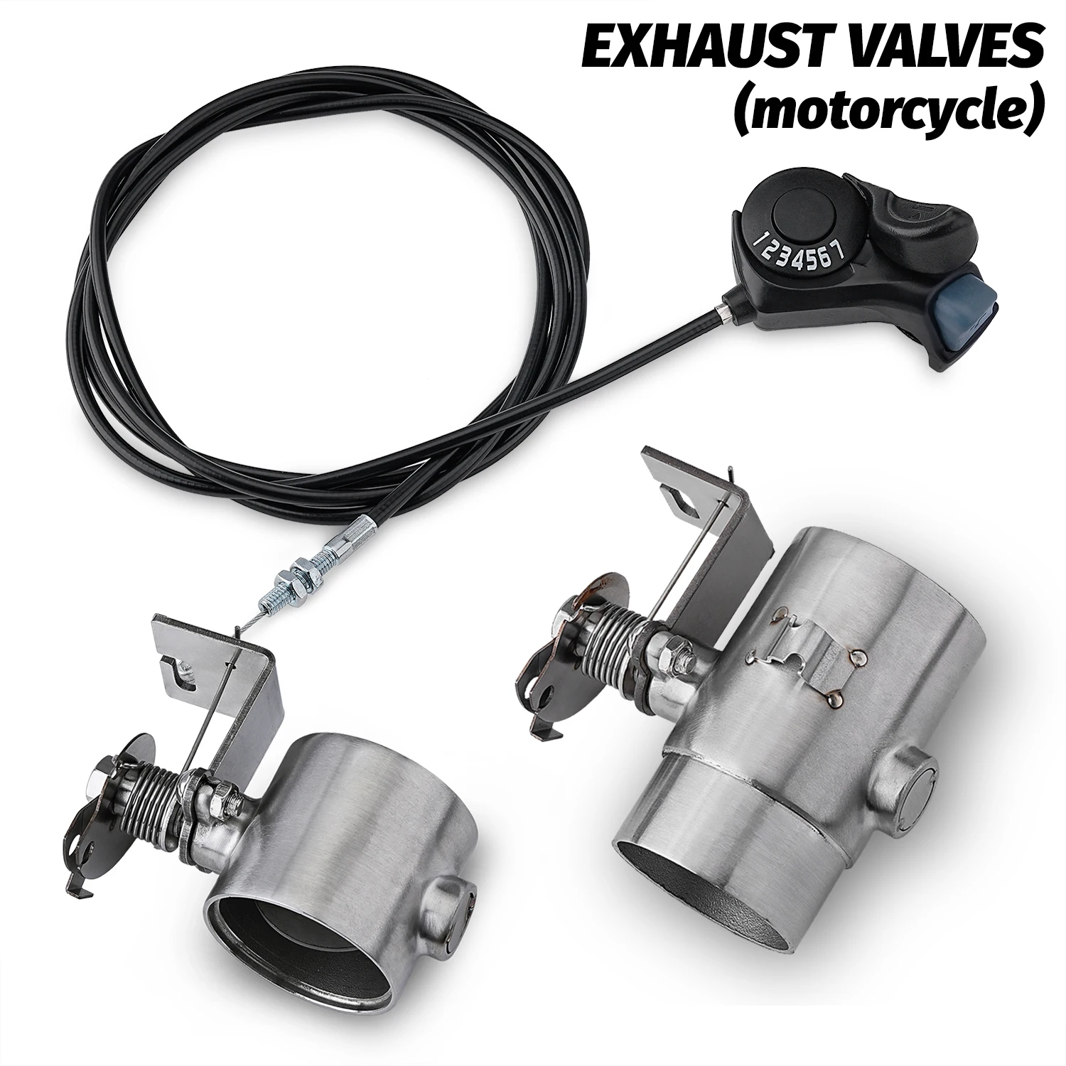Motorcycle Exhaust Pipe System Locomotive Sound Modified with Gear adjustment switch slip on 51mm the second generation