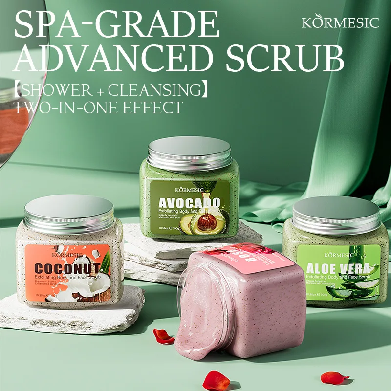 KORMESIC Avocado Facial Scrub Body Cream Lotion Moisturizing Deep Anti Wrinkle Gentle Tender Exfoliation Skin Care thumbnail 3