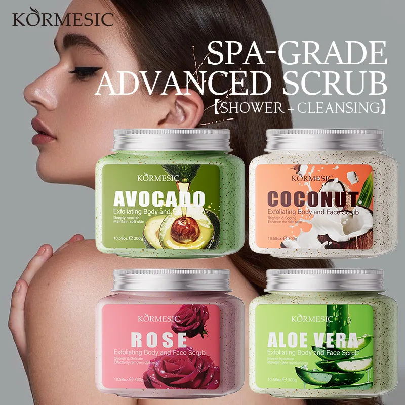 KORMESIC Avocado Facial Scrub Body Cream Lotion Moisturizing Deep Anti Wrinkle Gentle Tender Exfoliation Skin Care