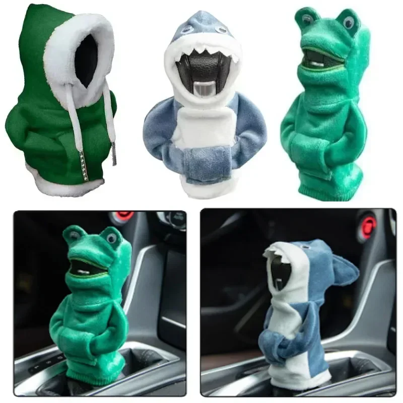 Car Gear Shift Hoodie Cover Shift Cover Gear Handle Decoration Fits Manual Automatic Universal Car Shift Lever Interior Decor thumbnail 2