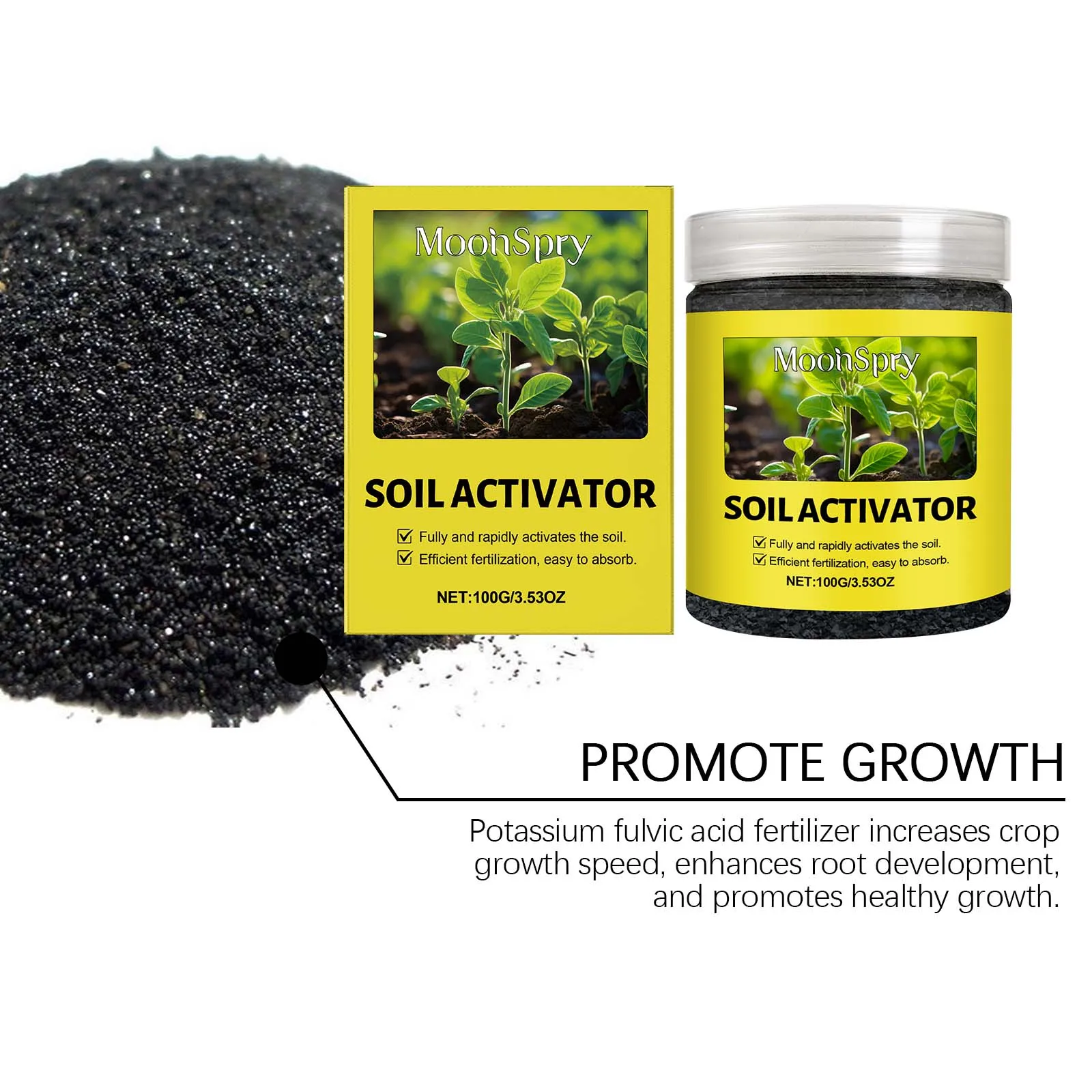 Soil Activator for Garden - All-Purpose Plant Fertilizer That Loosens Compacted Soil & Supplies Nutrients & Trace Elements thumbnail 5