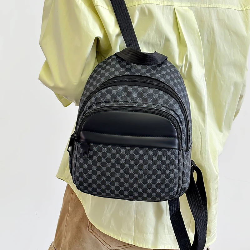 Sleek Multi-purpose Backpack for Daily Travel Stylish Patterned Compact Lightweight Versatile Casual Functional Fashion Bag thumbnail 6
