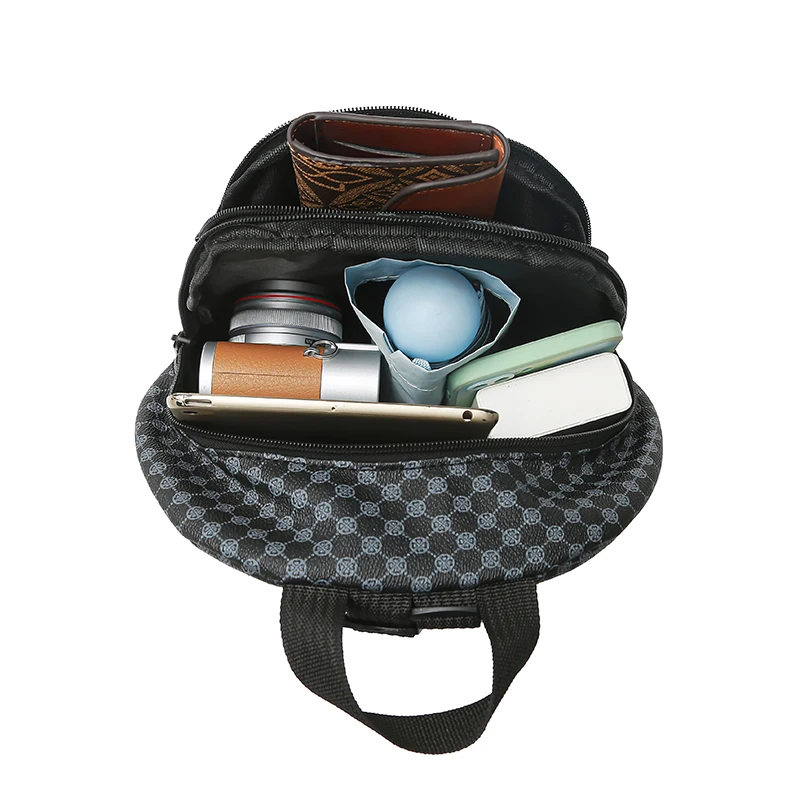 Sleek Multi-purpose Backpack for Daily Travel Stylish Patterned Compact Lightweight Versatile Casual Functional Fashion Bag thumbnail 3