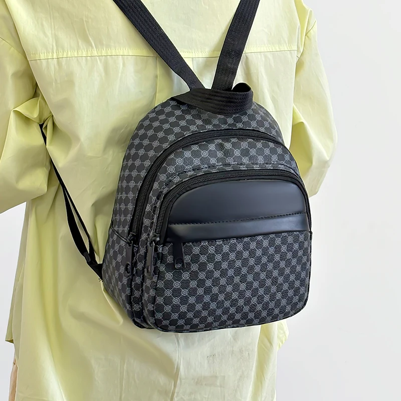 Sleek Multi-purpose Backpack for Daily Travel Stylish Patterned Compact Lightweight Versatile Casual Functional Fashion Bag thumbnail 5