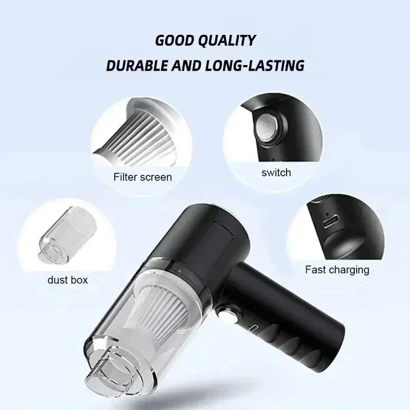 Car Vacuum Cleaner 2900000 Pa 4 In1 Powerful Clean Machine Wireless Blowing Suction Portable Vacuum Cleaner household 2026 thumbnail 6