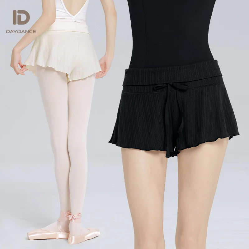 Women's Ballet Shorts High Waist Drawstring Tie Dance Yoga Training Pants thumbnail 4
