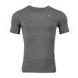 RIGORER Men's Black Compression T-Shirt - Quick Dry Muscle-Fit Gym Workout Top for Running Basketball Bodybuilding