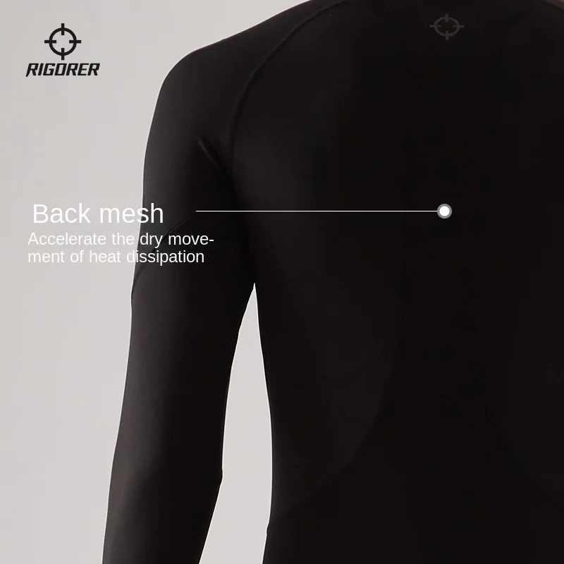 RIGORER Men's Tight Muscle-Fit Compression Shirt-Long Sleeve Quick Dry Sports Top for Basketball Running Yoga Fitness T Shirt thumbnail 3