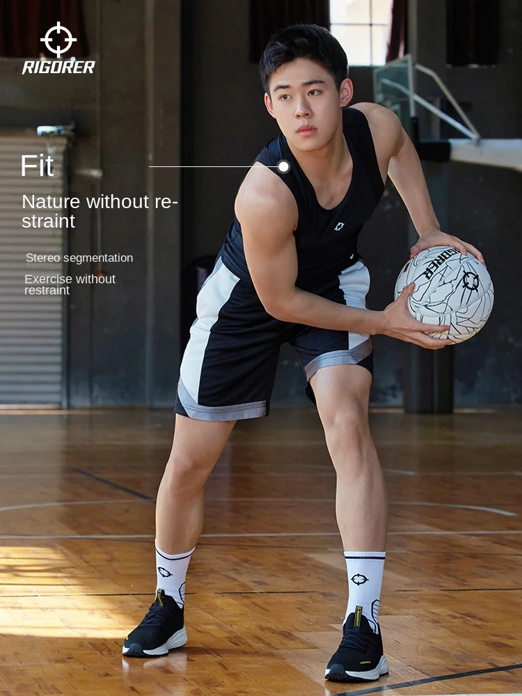RIGORER Men's Compression Tank Top - Black Sleeveless Sports Vest for Basketball Training Fitness thumbnail 3