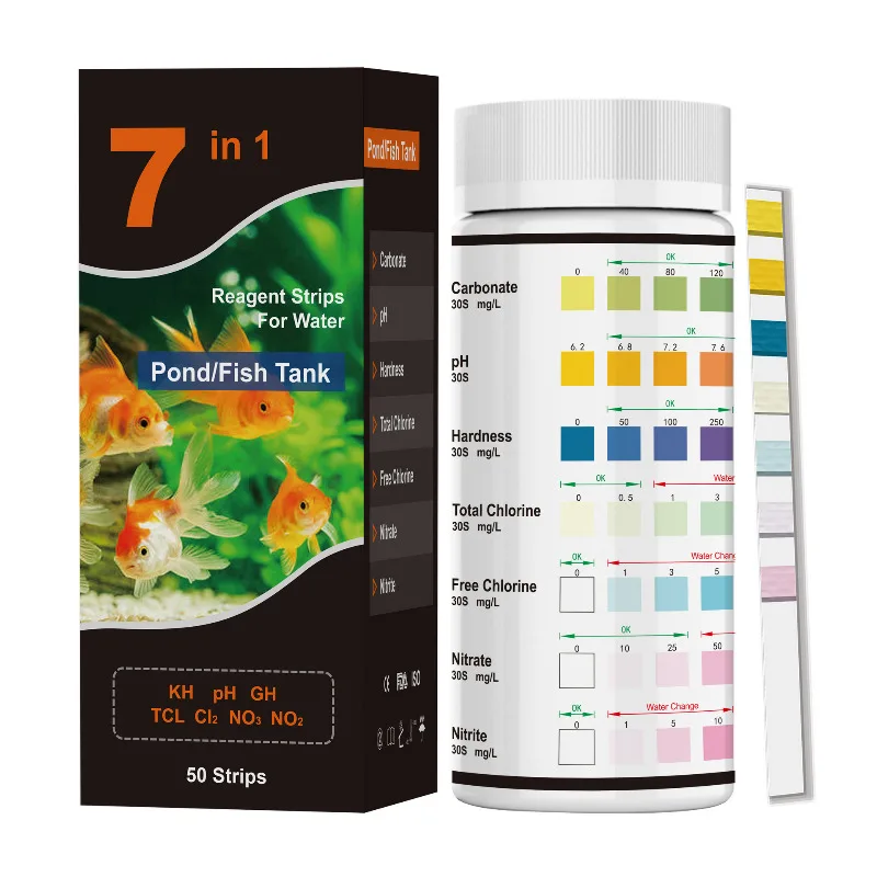 Aquarium Test Strips Freshwater PH Water Quality Test Kit for Fish Tank Swimming Pool Ammonia Nitrite Testing Aquario Marinho thumbnail 2