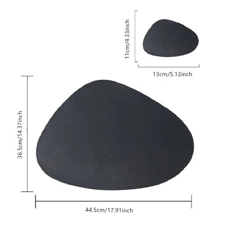 1/6/10sets Dining Table Placemats Washable Green Place Mats for Square Round Table for Kitchen Patio Indoor Outdoor Table Mats thumbnail 6