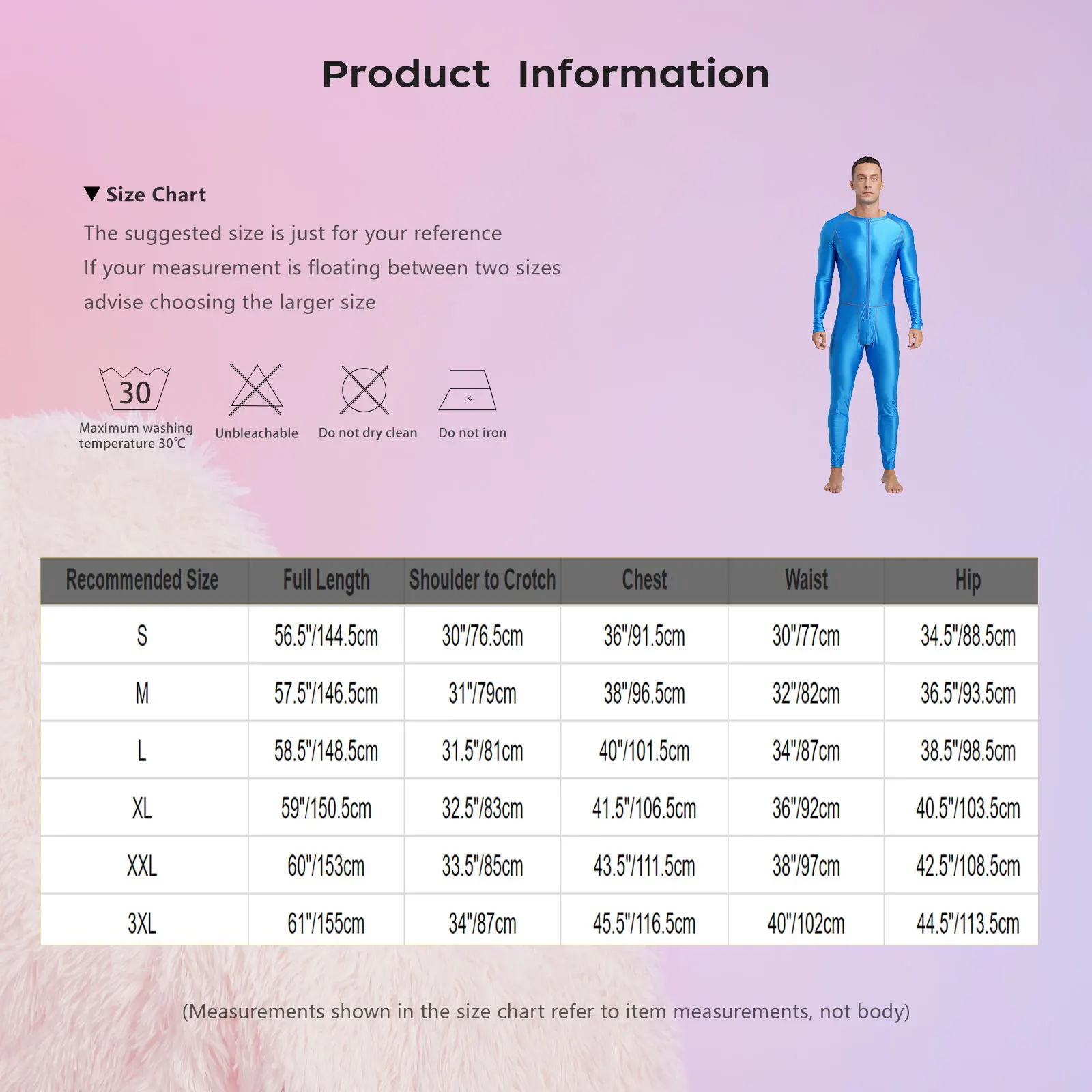 Men Glossy Swimming Jumpsuit Swimwear Rash Guard Wetsuit Diving Suit Long Sleeve Zipper Slim Bodysuit for Yoga Fitness Workout thumbnail 6