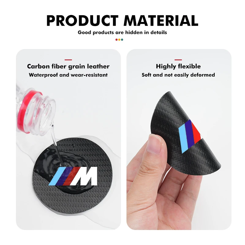 2pcs Car Coaster Carbon Water Cup Slot Non-Slip Pad Bottle Mat For BMW 1 3 5 7 Series M F01 F20 F10 F13 E52 E53 E60 E93 thumbnail 4