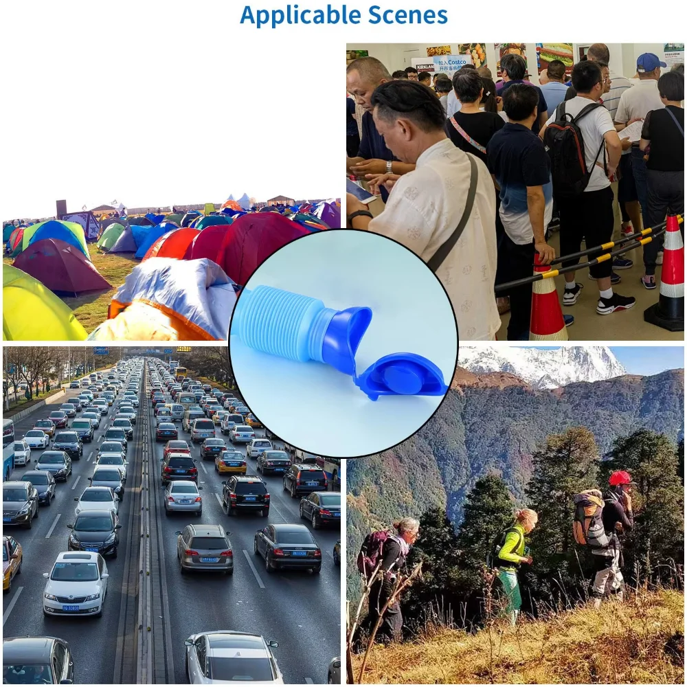 Portable Telescopic Car Urinal for Outdoor Camping Hiking Travel Emergency Squat Free Lightweight Urinal ﻿ thumbnail 5