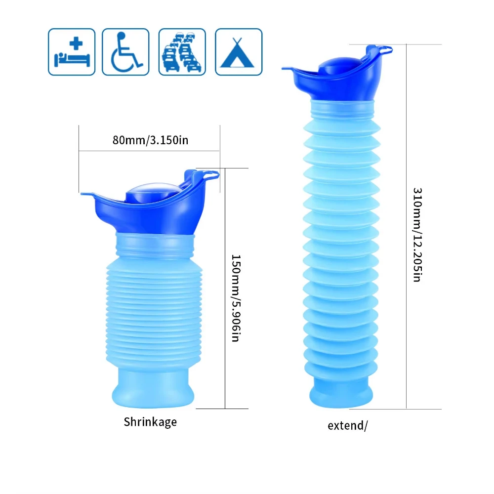 Portable Telescopic Car Urinal for Outdoor Camping Hiking Travel Emergency Squat Free Lightweight Urinal ﻿ thumbnail 6