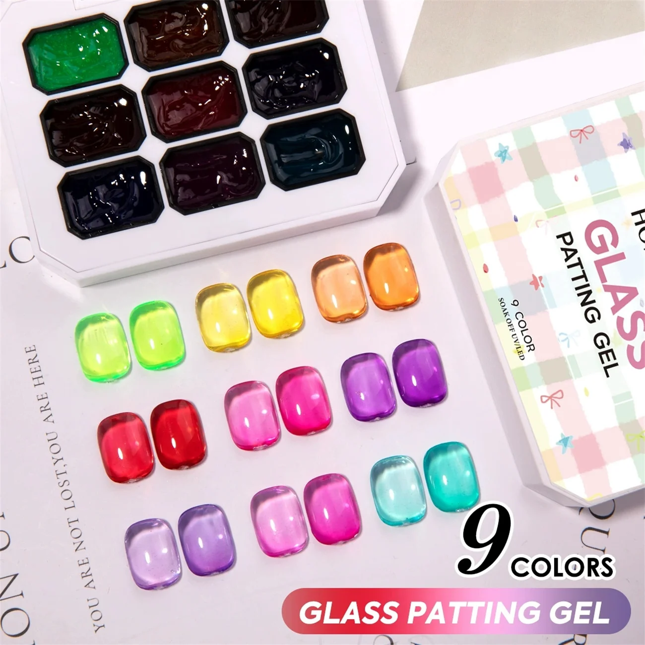 1pc Candy Jelly Color Solid Glass Patting gel Amber Glue Brown Red Japanese Style Glue Transparent Jelly nail polish UV&LED thumbnail 3