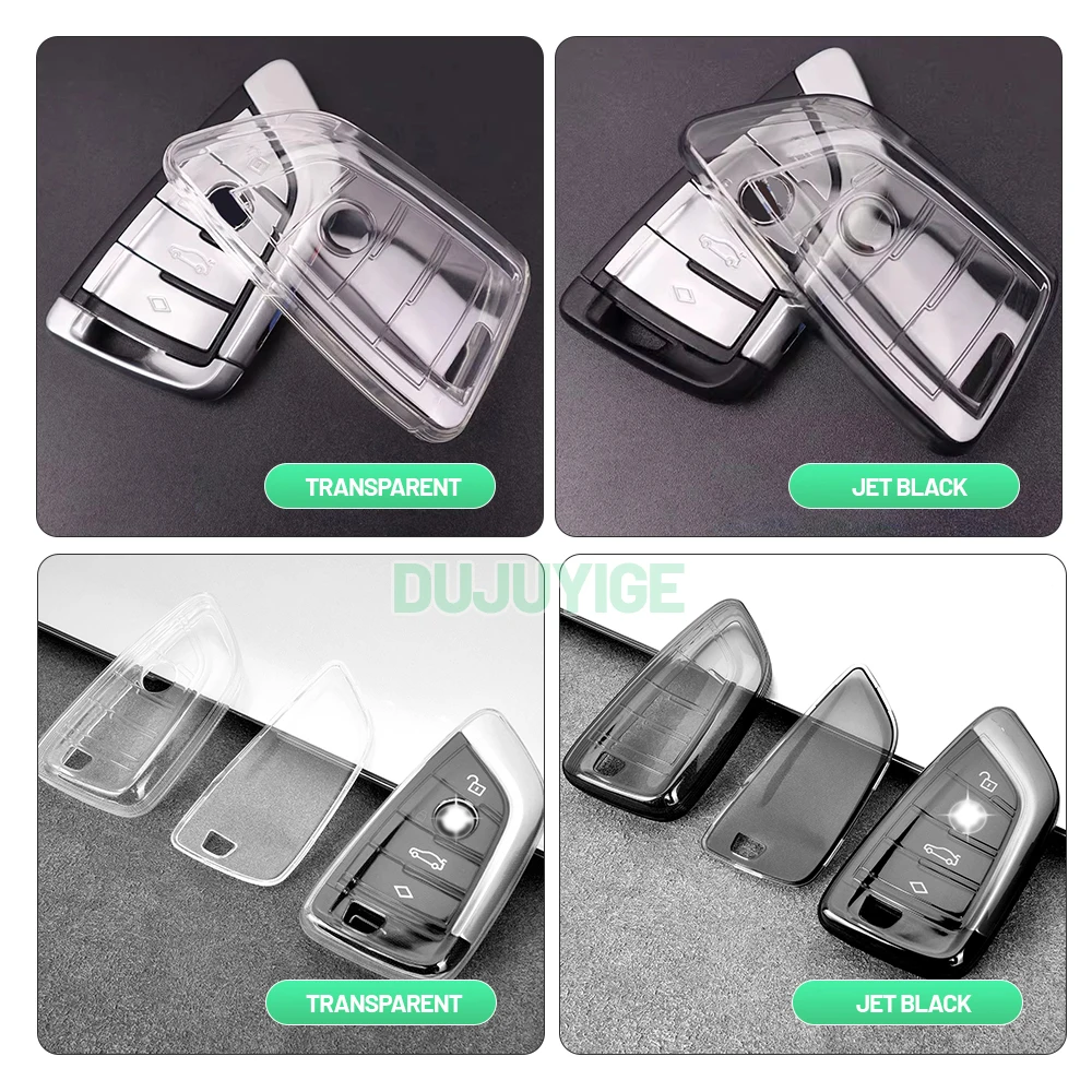 Clear TPU Car Key Case For BMW i4 G26 BEV 2021-2026 Key Fob Cover Protector Shell Auto Accessories 2022 2023 2024 2025 thumbnail 2