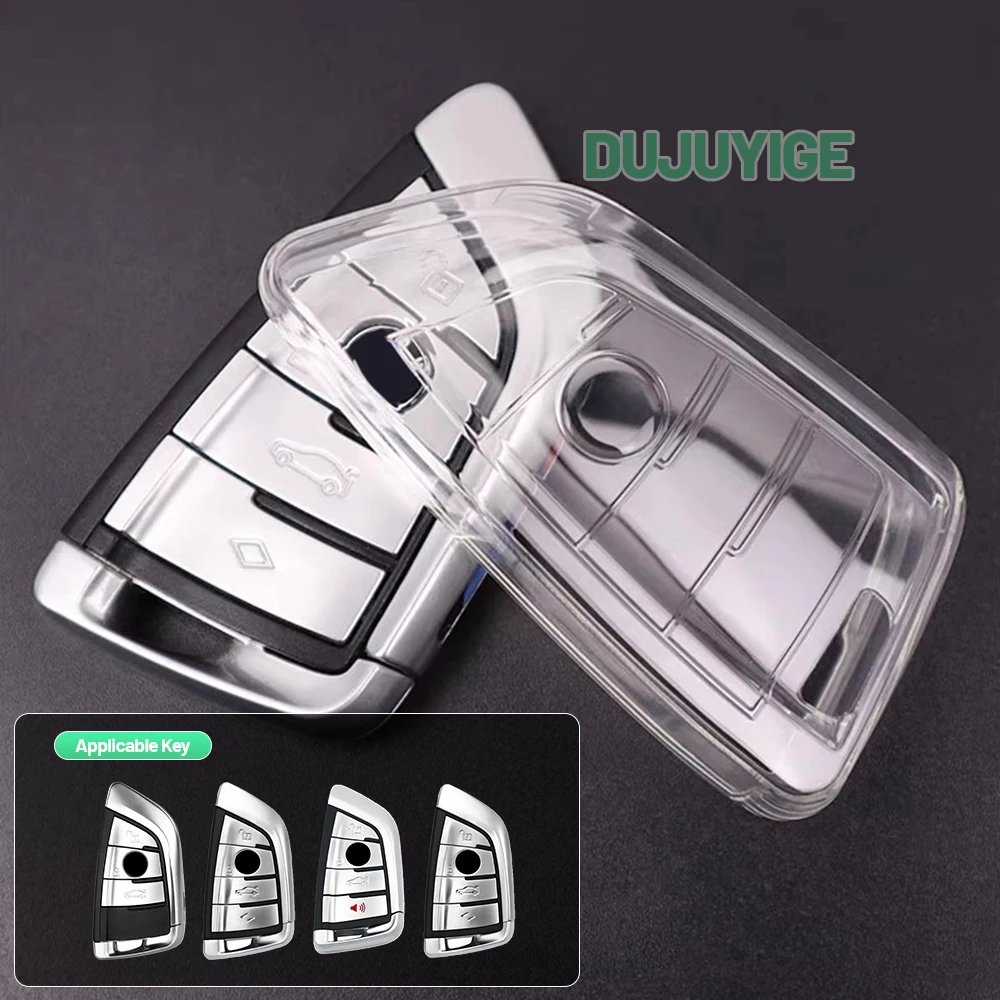 Clear TPU Car Key Case For BMW i4 G26 BEV 2021-2026 Key Fob Cover Protector Shell Auto Accessories 2022 2023 2024 2025 thumbnail 6