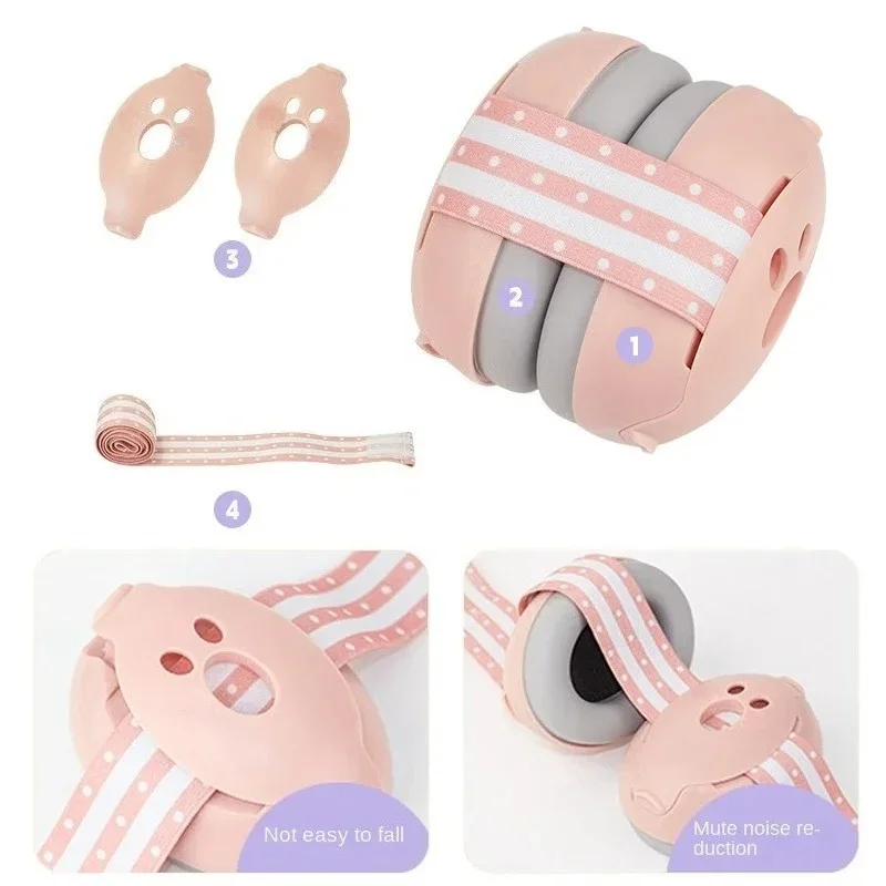 Baby Ear Protection for Babies and Toddlers Noise Reduction Earmuffs Baby Headphones Against Hearing Damage Improves Sleep thumbnail 2