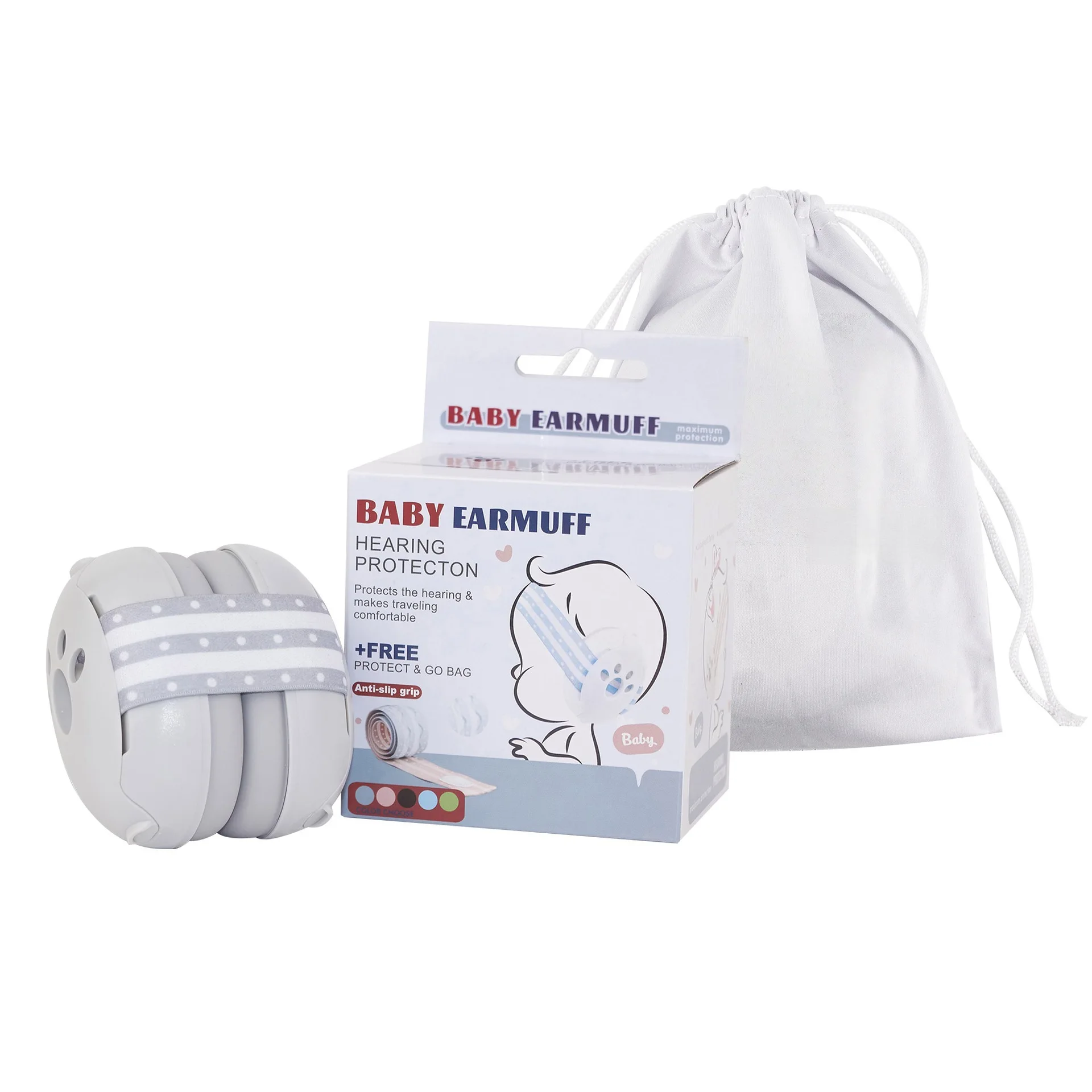 Baby Ear Protection for Babies and Toddlers Noise Reduction Earmuffs Baby Headphones Against Hearing Damage Improves Sleep