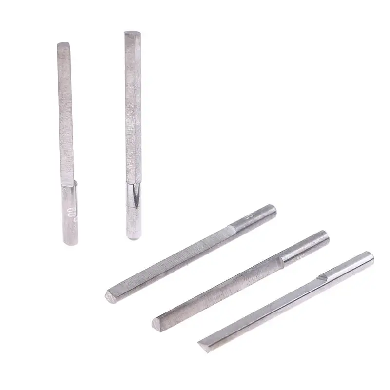 Tungsten Steel Angle Cutter Engraving Knives Jewelry Pneumatic Graver Accessories Spatula Triangle Metal Blades DIY Making Tools thumbnail 2
