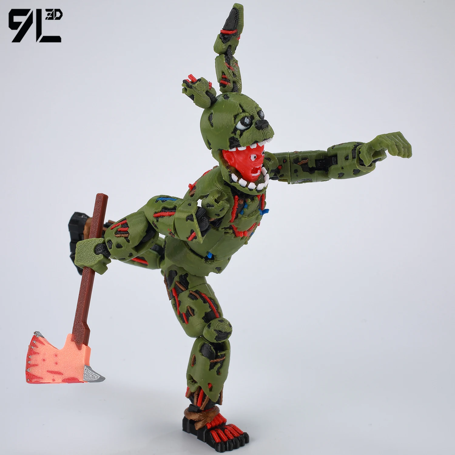9L3D Printed FNAF Freddy Fazbear's Pizza Springtrap Toys Action Figures Anime Model Lucky13 Dummy13 Titan13 Ornaments Gifts thumbnail 2