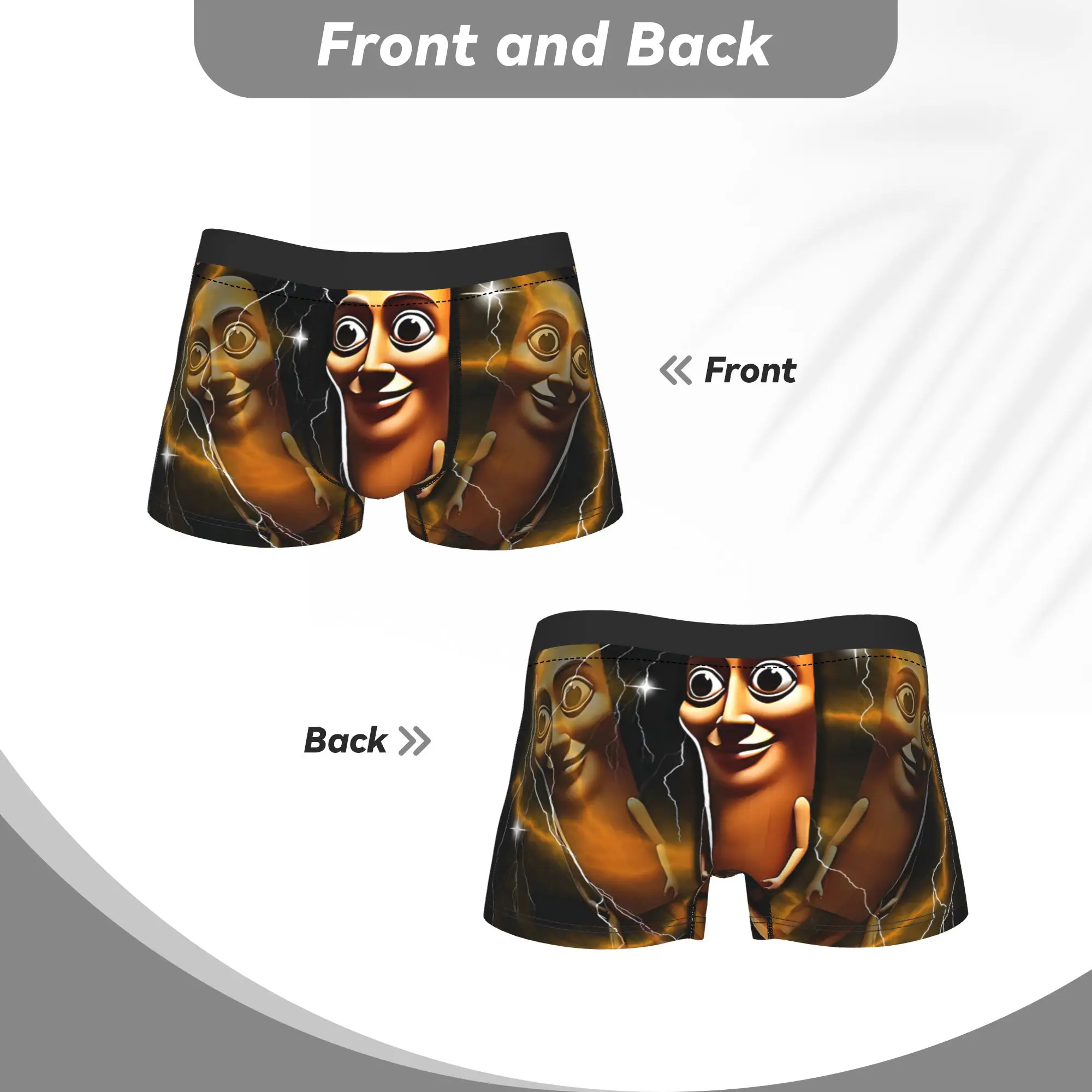 Hot Boxer Tung Tung Tung Sahur Shorts Panties Briefs Man Underwear Italian Brainrot Meme Polyester Underpants for Male Plus Size thumbnail 5