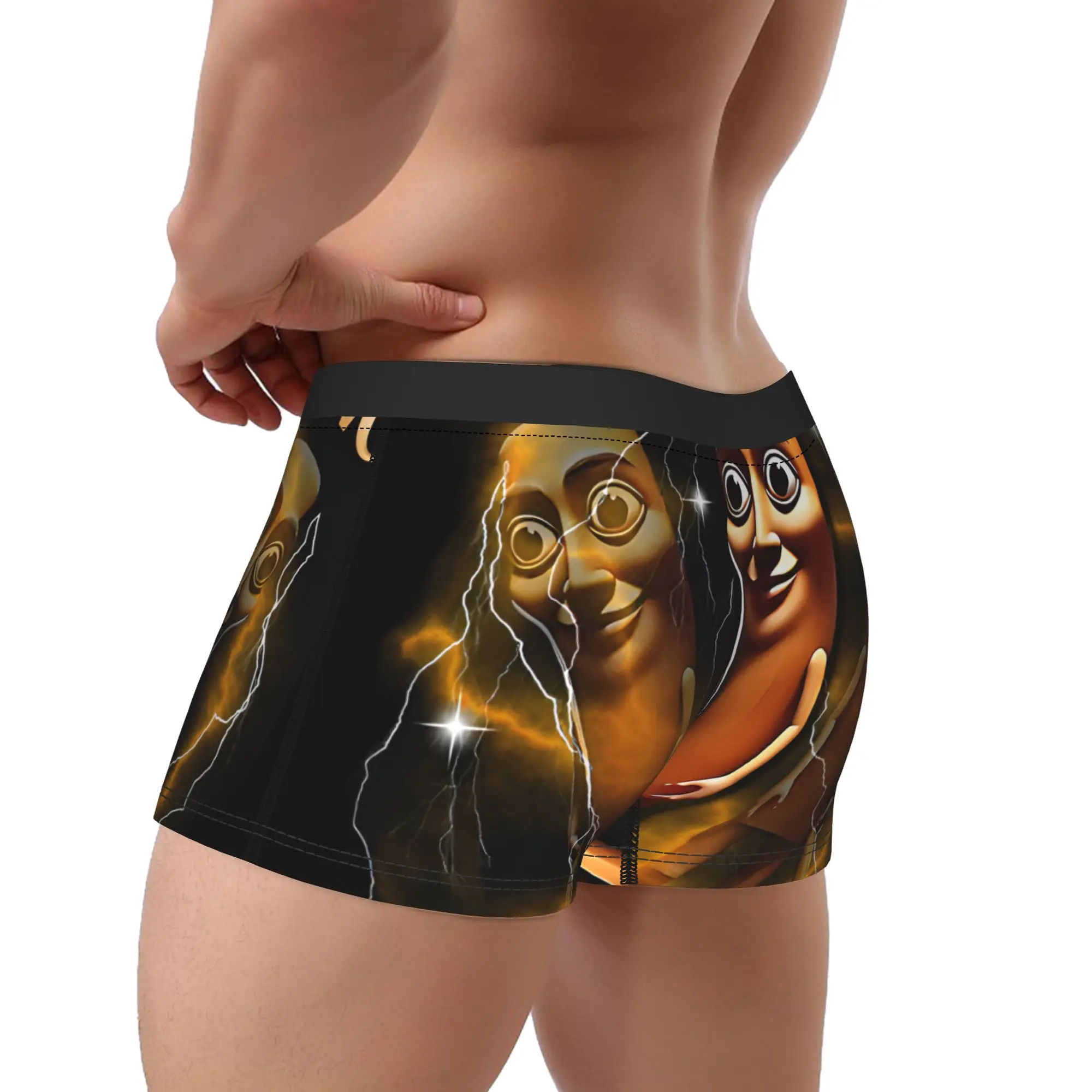 Hot Boxer Tung Tung Tung Sahur Shorts Panties Briefs Man Underwear Italian Brainrot Meme Polyester Underpants for Male Plus Size thumbnail 3