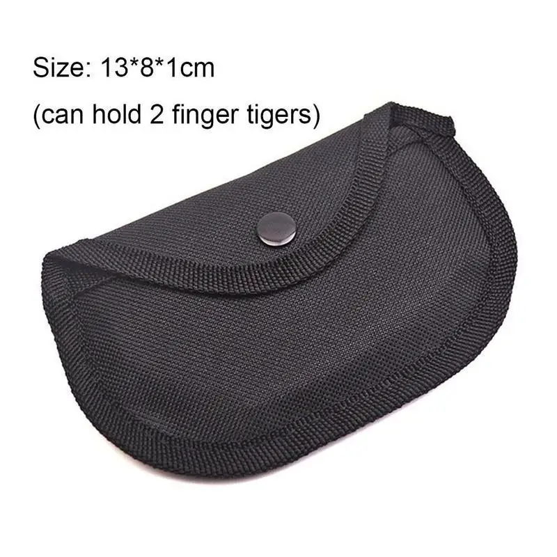 Finger Tiger Bag Waterproof Canvas Waist Pouch Finger Tiger Protection Bag Shockproof Soft Lining Fist Ring Hanging Buckle Bag thumbnail 5