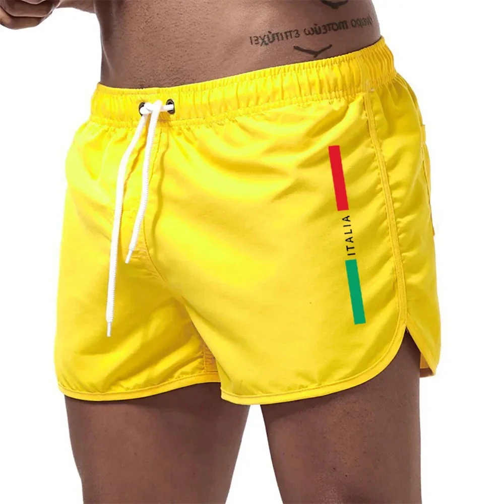 New men's quick-drying beach shorts fitness shorts summer swimwear leisure sports men's swimming board tide beach thumbnail 3